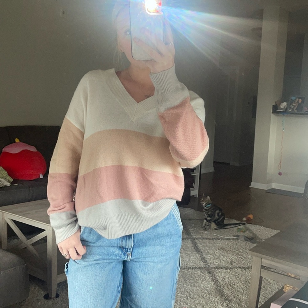 pink lily sweater